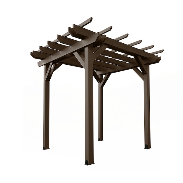 Highwood Usa Bodhi 8 x 8 Poly Outdoor Pergola Gazebo AD-PGLA0808-ACE - main